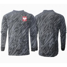 Polen Målvakt Bortatröja EM 2024 Långa ärmar